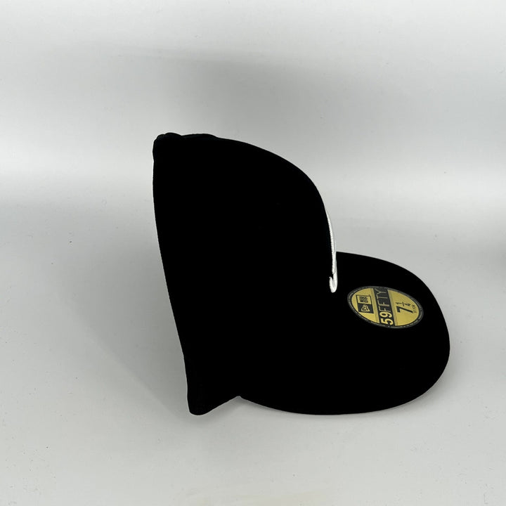 Black Atlanta Braves New Era MLB 59Fifty Fitted Hat