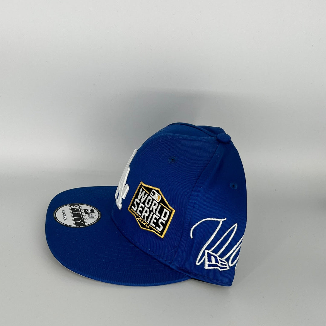 Blue Los Angeles Dodgers 2020 World Series Campions Side Patch New Era MLB 9Fifty Snapback Hat