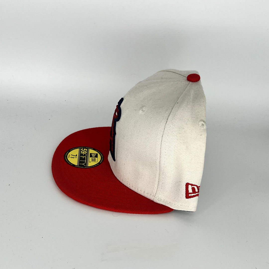 White Red Los Angeles Angels New Era MLB 59Fifty Fitted Hat