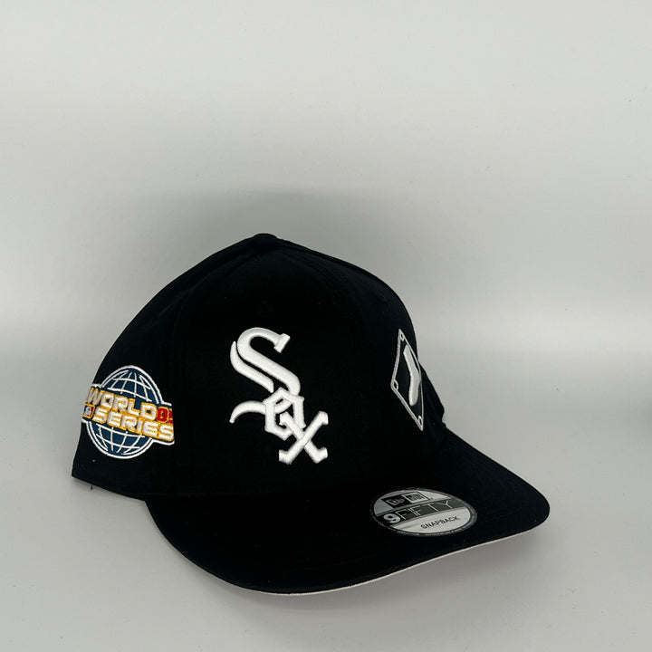 Black Chicago White Sox  World Series 05 2003 All Star Game Side Patch New Era MLB 9Fifty Snapback Hat