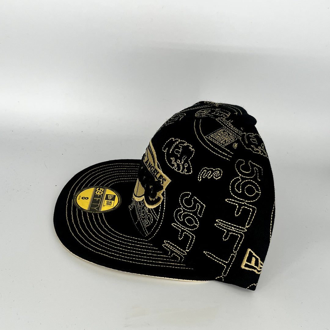 Black Los Angeles Lakers New Era NBA 59Fifty Fitted Hat