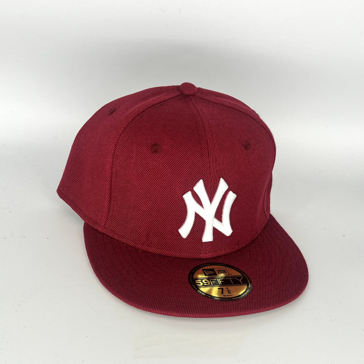 Maroon New York Yankees New Era MLB 59Fifty Fitted Hat