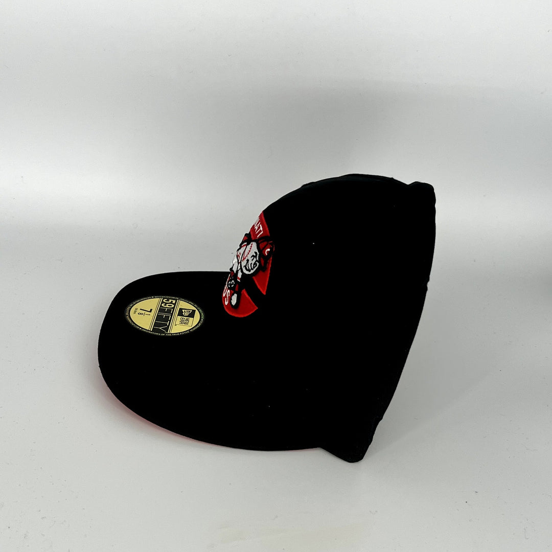 Black Cincinnati Reds World Series Side Patch New Era MLB 59Fifty Fitted Hat