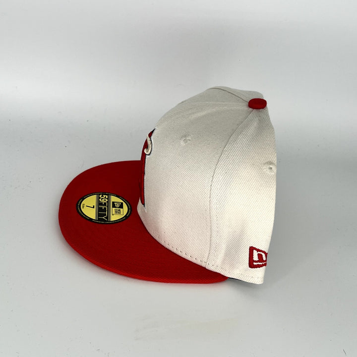 White Red Los Angeles Angels 2002 World Series New Era MLB 59Fifty Fitted Hat