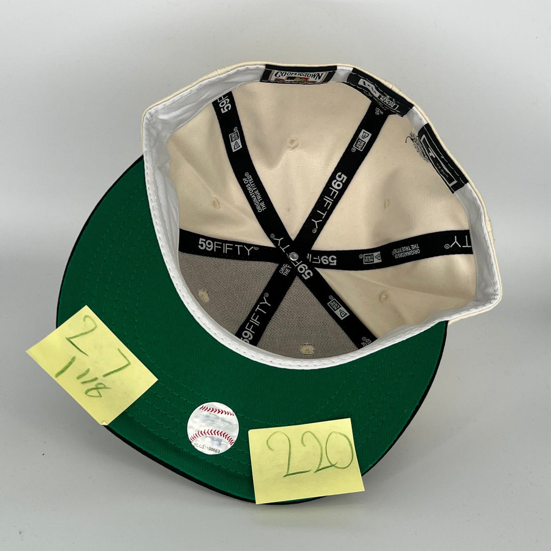 Khaki Black  Los Angeles Dodgers Side Patch New Era MLB 59Fifty Fitted Hat