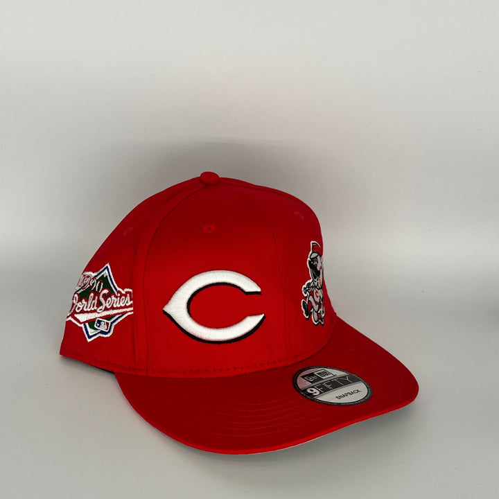 Red Cincinnati Reds 1990 World Series All Star Game Side Patch New Era MLB 9Fifty Snapback Hat