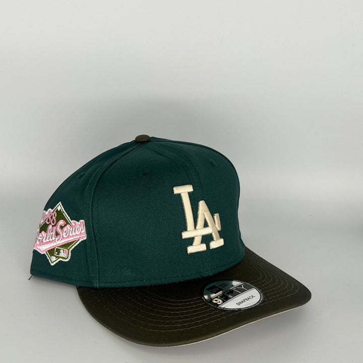 Green Brown UV Los Angeles Dodgers 1988 World Series New Era MLB 9Fifty Snapback Hat