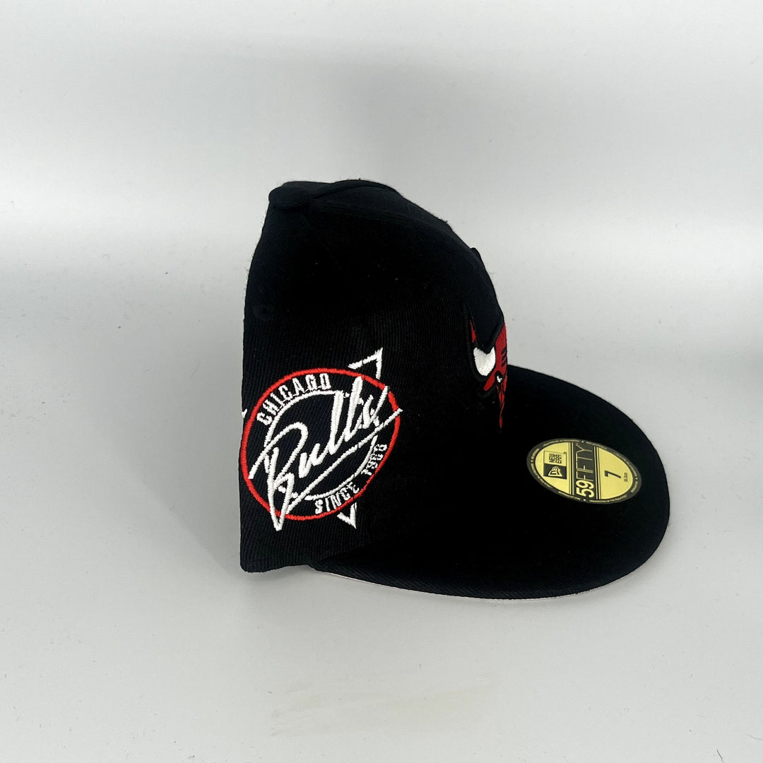 Black Chicago Bulls New Era NBA 59Fifty Fitted Hat
