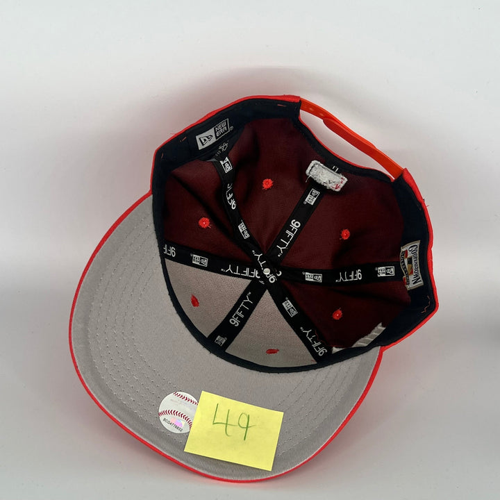 Red San Francisco Giants Golden Gate Bridge GIANTS Side Patch New Era MLB 9Fifty Snapback Hat