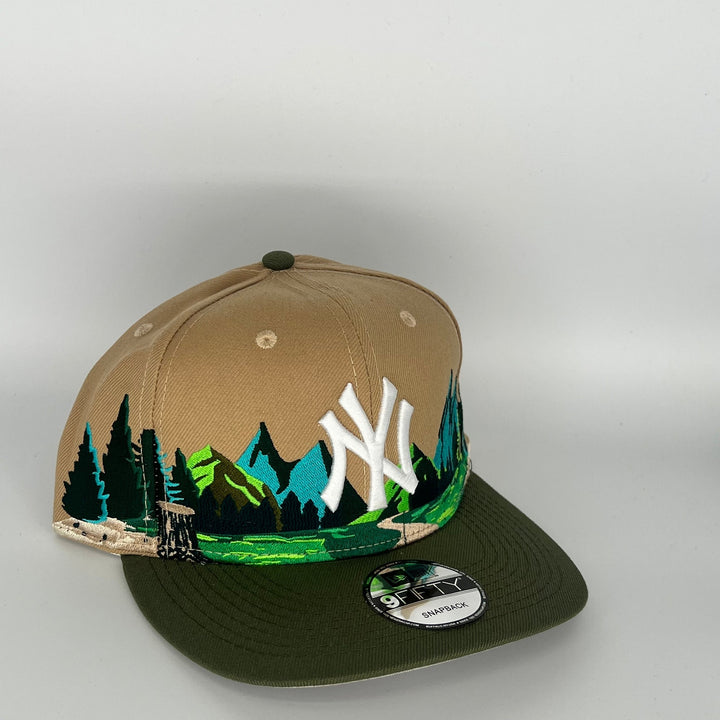 Brown Green New York Yankees New Era MLB 9Fifty Snapback Hat