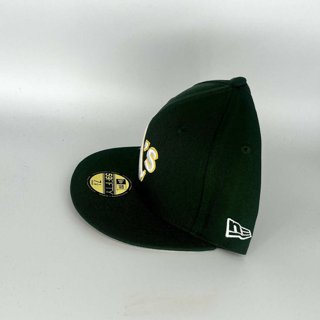 Green Athletics New Era MLB 59Fifty Fitted Hat