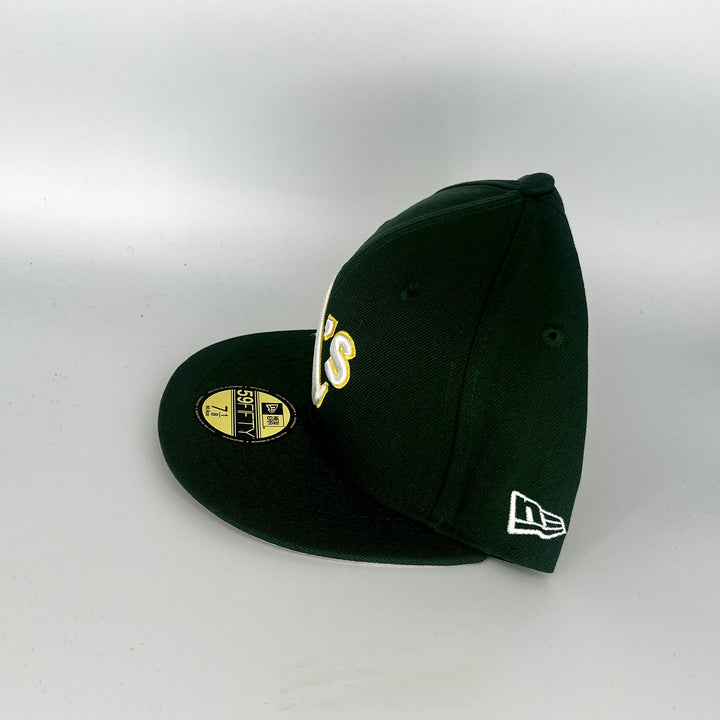 Green Athletics New Era MLB 59Fifty Fitted Hat