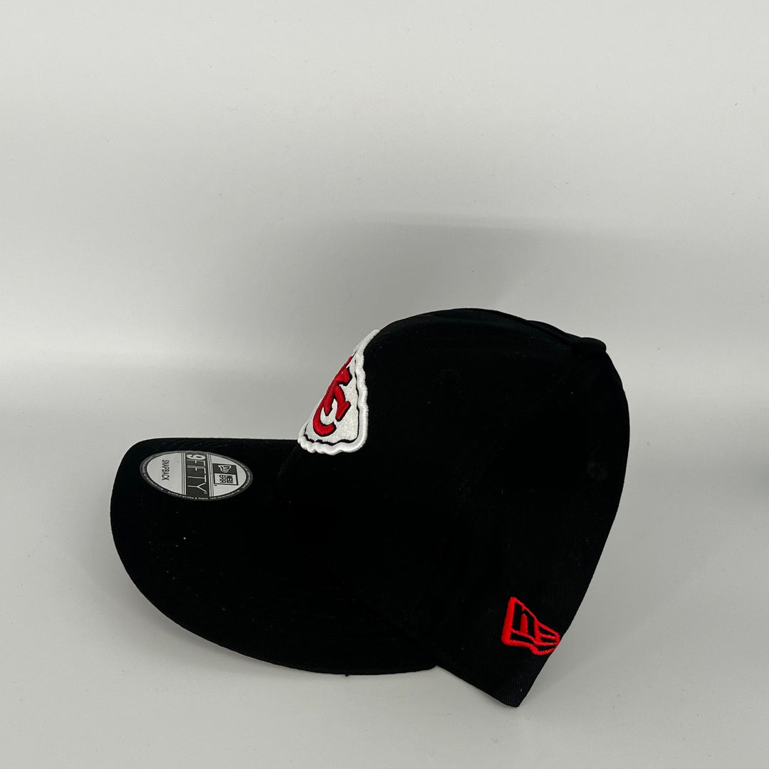 Black Kansas City Chiefs Super Bowl Champions Side Patch New Era NFL 9Fifty Snapback Hat