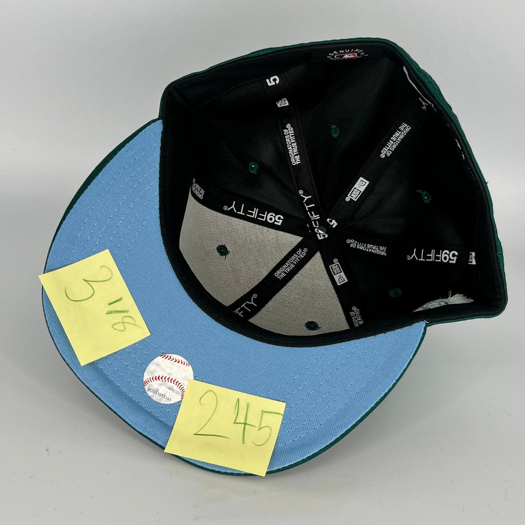 Green Oakland Athletics 40 Years Side Patch New Era MLB 59Fifty Fitted Hat