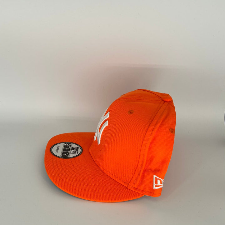 Orange New York Yankees 2000 New York Yankees New York Mets Subway Series Side Patch New Era MLB 9Fifty Snapback Hat