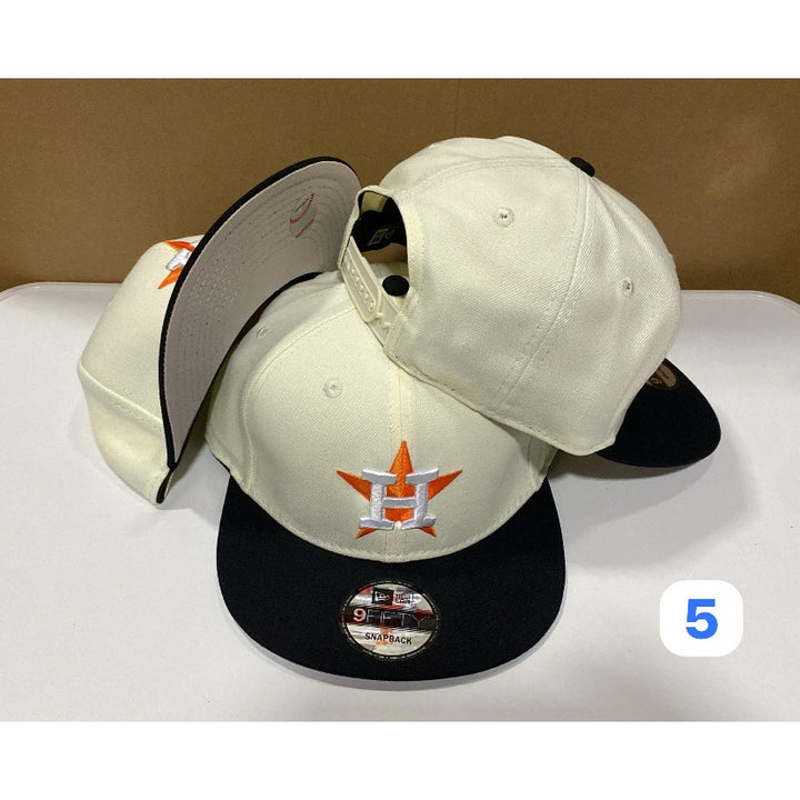White Black Houston Astros New Era MLB 9Fifty Snapback Hat