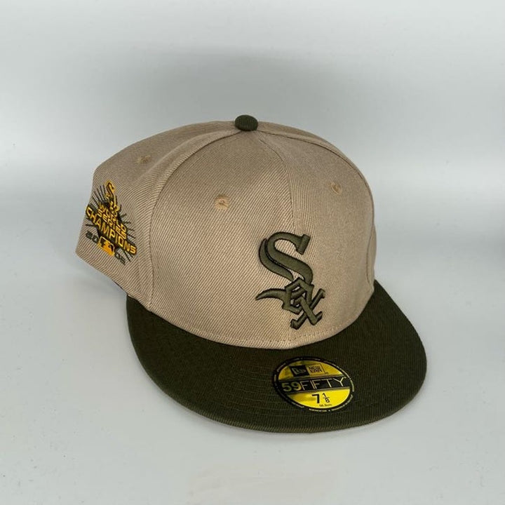 Cream Green Chicago White Sox New Era MLB 59Fifty Fitted Hat