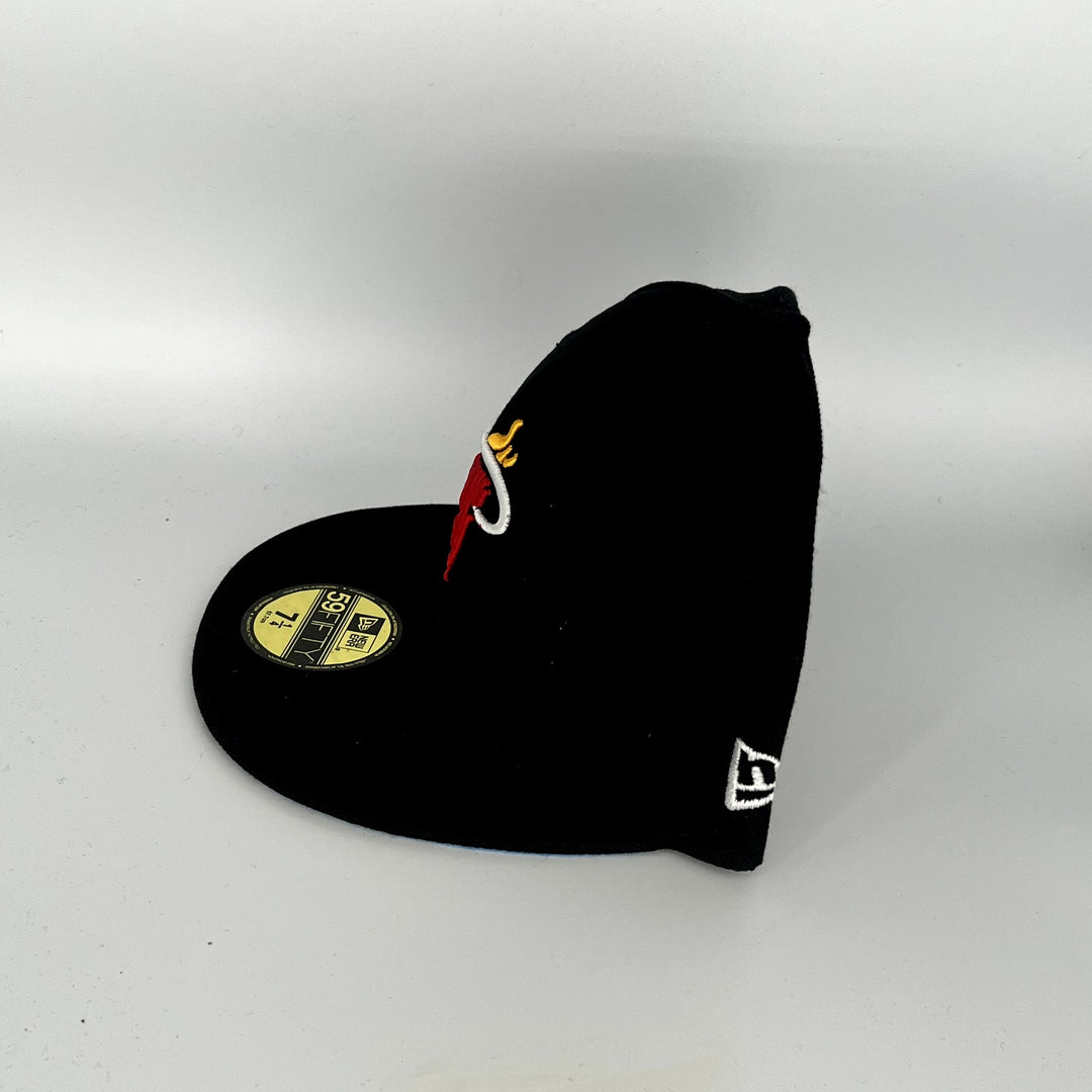 Black Miami Heat 3X Champions SP New Era NBA 59Fifty Fitted Hat
