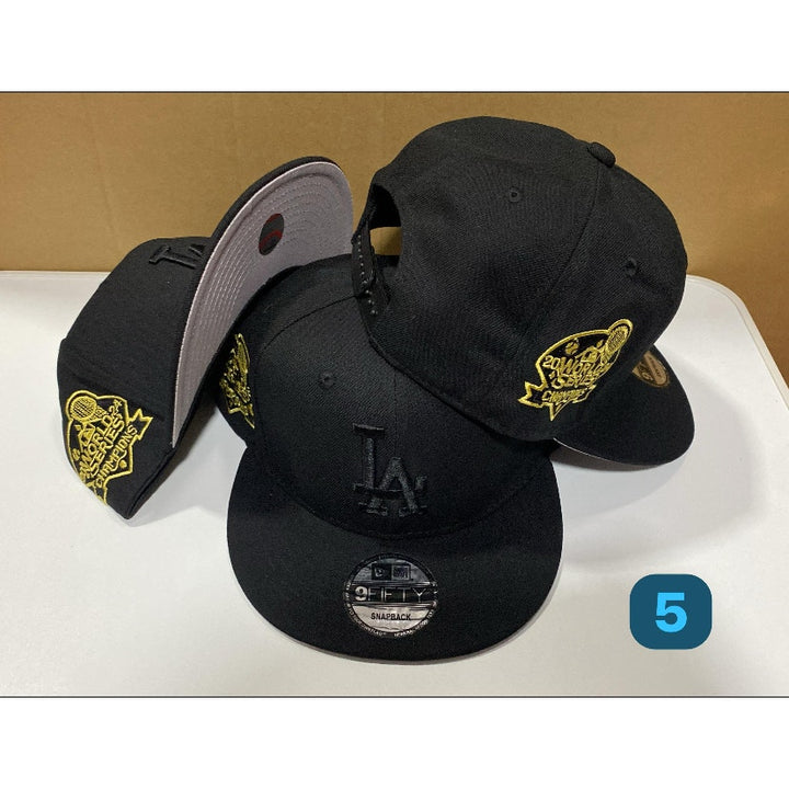 Black Los Angeles Dodgers 2024 WS Champions SP New Era MLB 9Fifty Snapback Hat