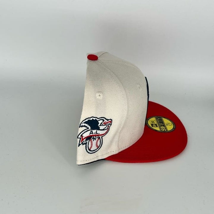 White red  Los Angeles Angels New Era MLB 59Fifty Fitted Hat