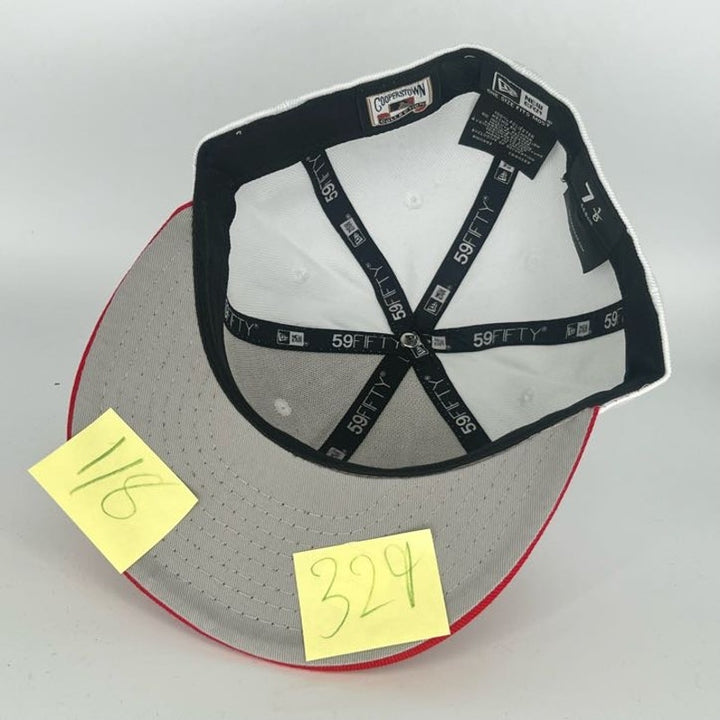 Red White Los Angeles Dodgers New Era MLB 59Fifty Fitted Hat