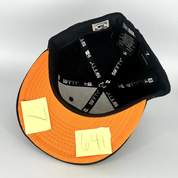 Black Atlanta Braves New Era MLB 59Fifty Fitted Hat