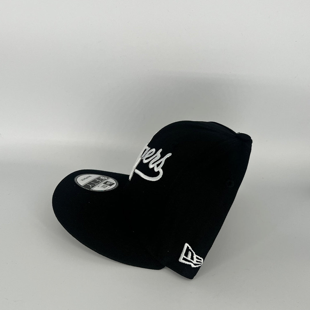 Black Los Angeles Dodgers LA Overlap New Era MLB 9Fifty Snapback Hat