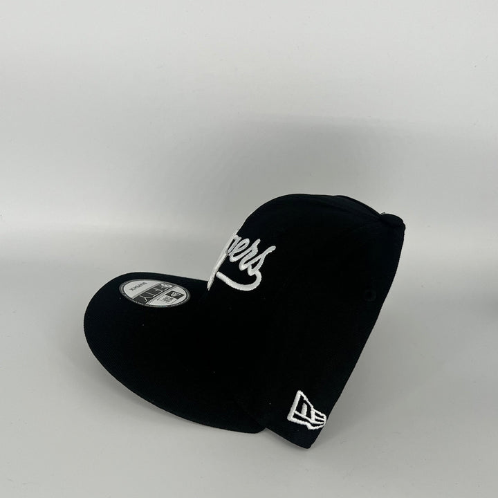Black Los Angeles Dodgers LA Overlap New Era MLB 9Fifty Snapback Hat