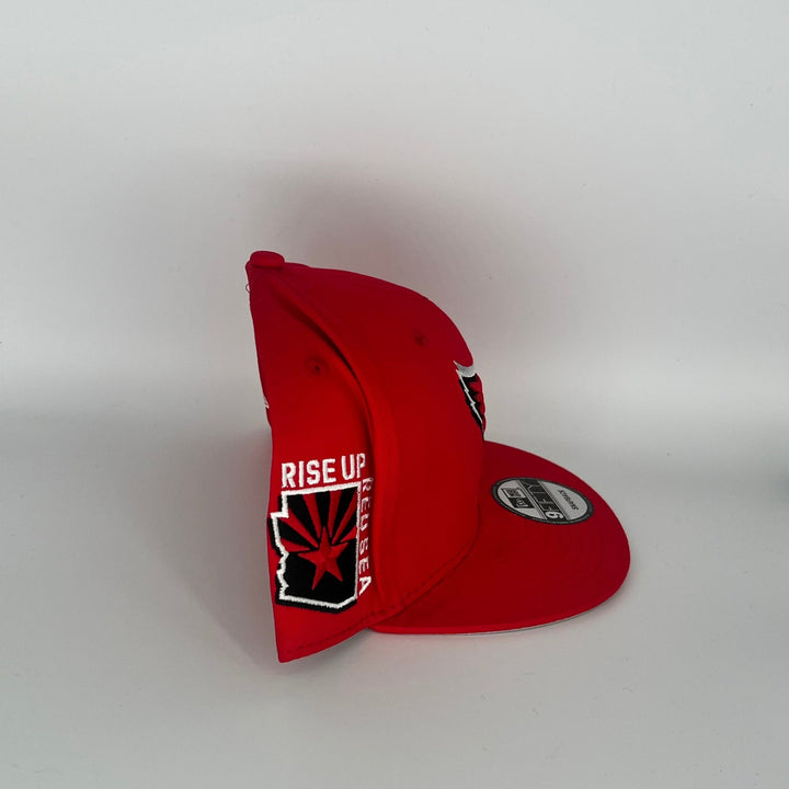 Red Arizona Cardinals Rise Up Red Sea Side Patch New Era MLB 9Fifty Snapback Hat