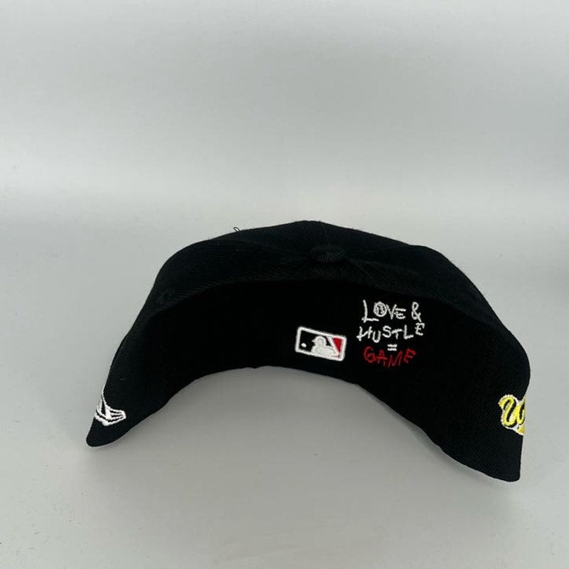 Black Atlanta Braves New Era MLB 59Fifty Fitted Hat