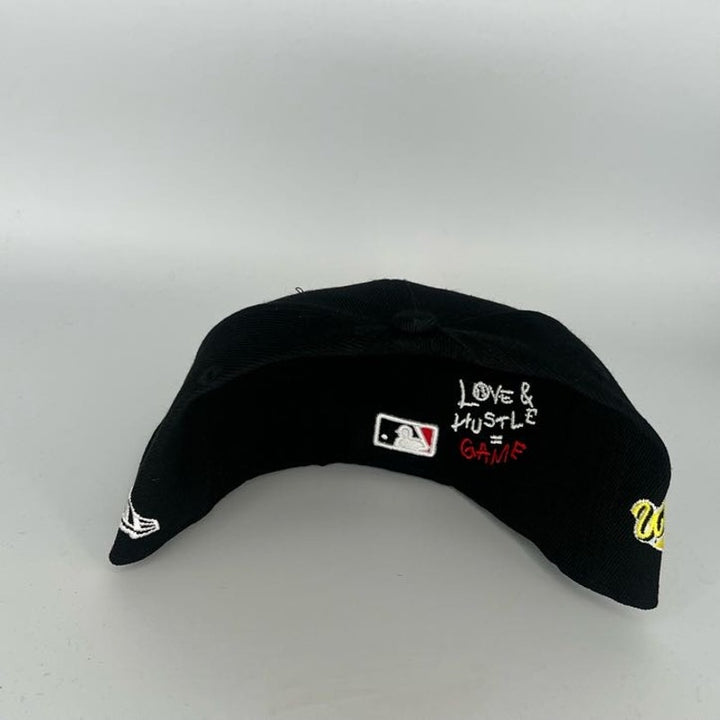 Black Atlanta Braves New Era MLB 59Fifty Fitted Hat