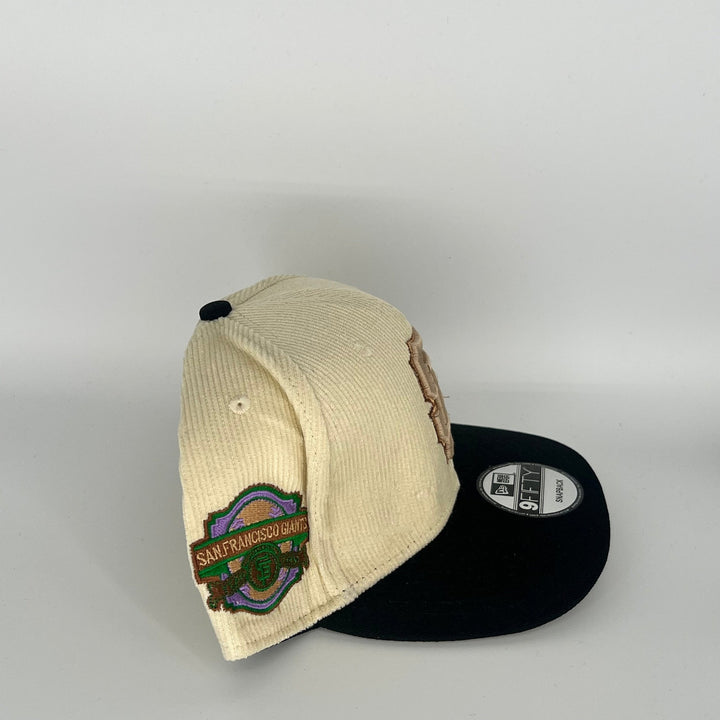 Cream Black San Francisco Giants San Francisco Giants Side Patch New Era MLB 9Fifty Snapback Hat