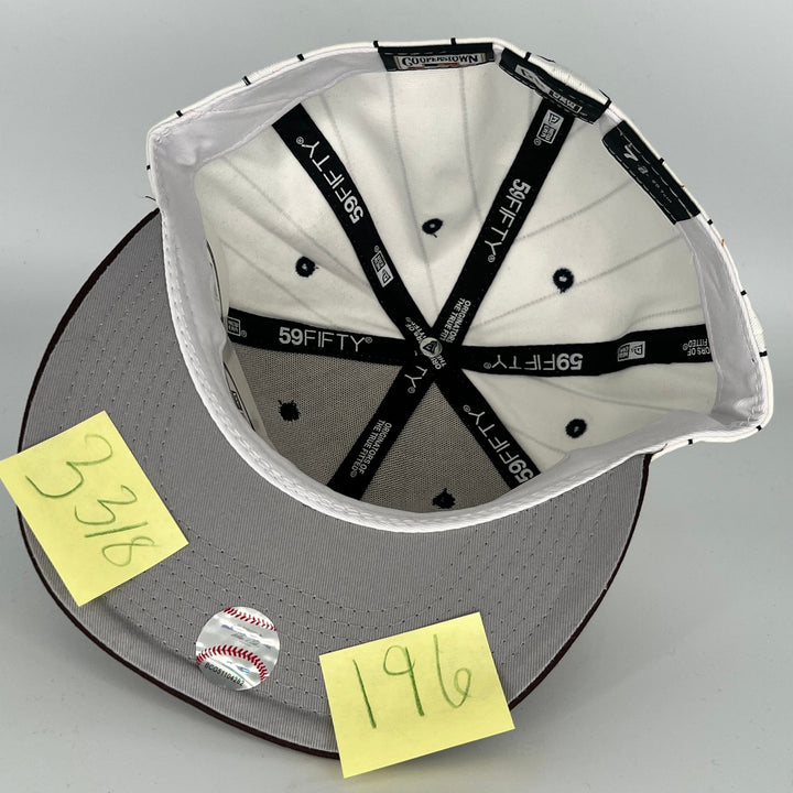 White Brown New York Yankees New Era MLB 59Fifty Fitted Hat