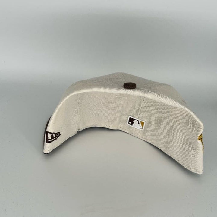 White Brown San Diego Padres New Era MLB 59Fifty Fitted Hat