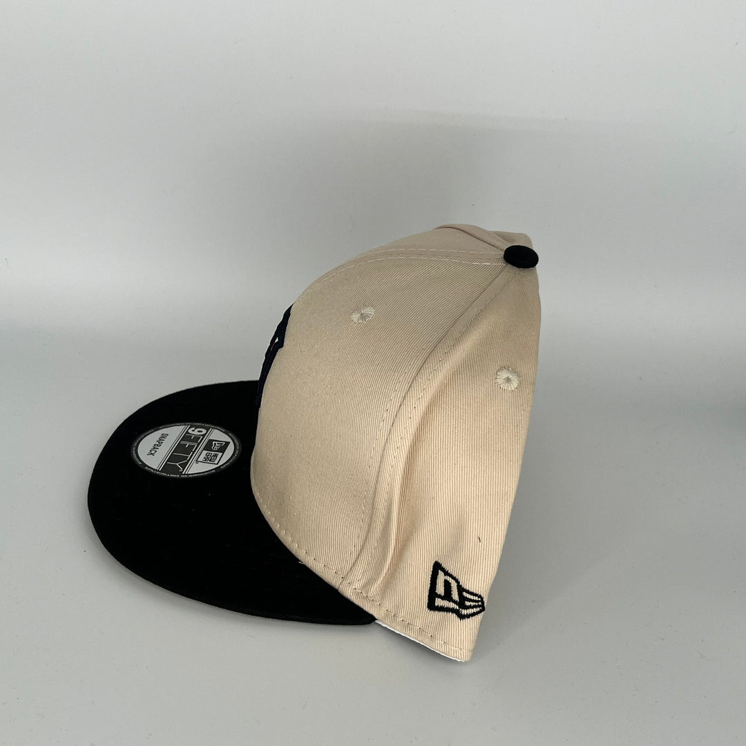 Khaki Black Detroit Tigers A.L. Side Patch New Era MLB 9Fifty Snapback Hat