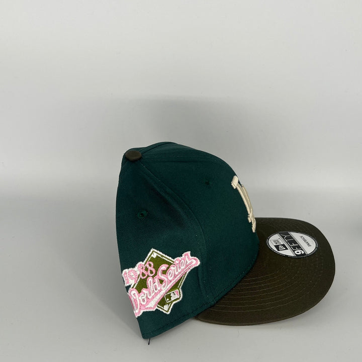 Green Brown UV Los Angeles Dodgers 1988 World Series New Era MLB 9Fifty Snapback Hat
