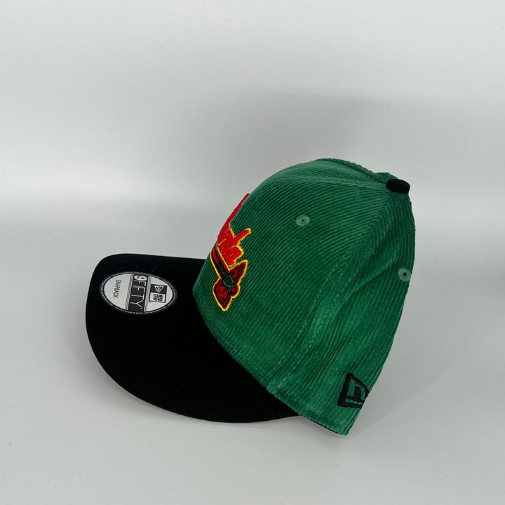 Green Black Atlanta Braves 40th Anniversary in Atlanta Side Patch New Era MLB 9Fifty Snapback Hat
