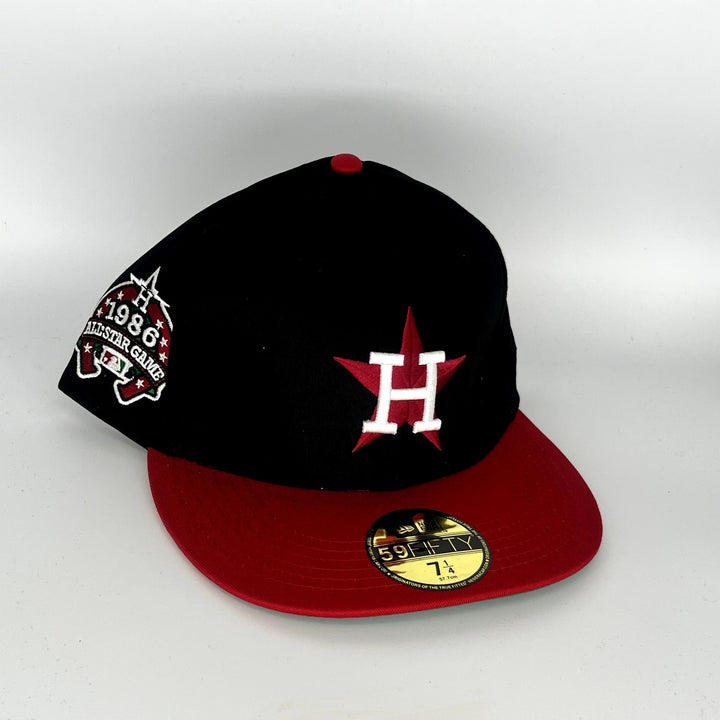 Black Red Houston Astros New Era MLB 59Fifty Fitted Hat
