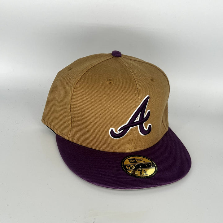 Brown Maroon Atlanta Braves New Era MLB 59Fifty Fitted Hat