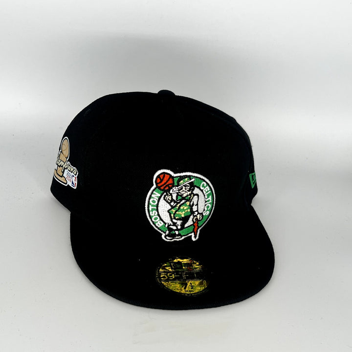 Black Boston Celtics 23/24 Champions SP New Era NBA 59Fifty Fitted Hat