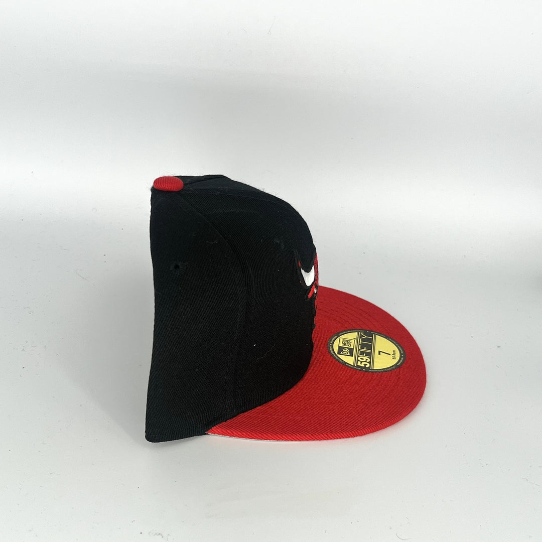 Black Red Chicago Bulls New Era NBA 59Fifty Fitted Hat