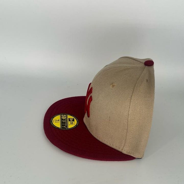 Brown Red New York Yankees New Era MLB 59Fifty Fitted Hat