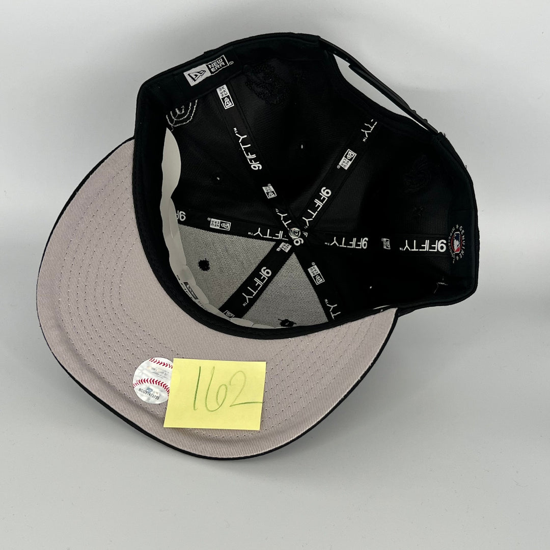 Black Chicago White Sox Globe Patch New Era MLB 9Fifty Snapback Hat