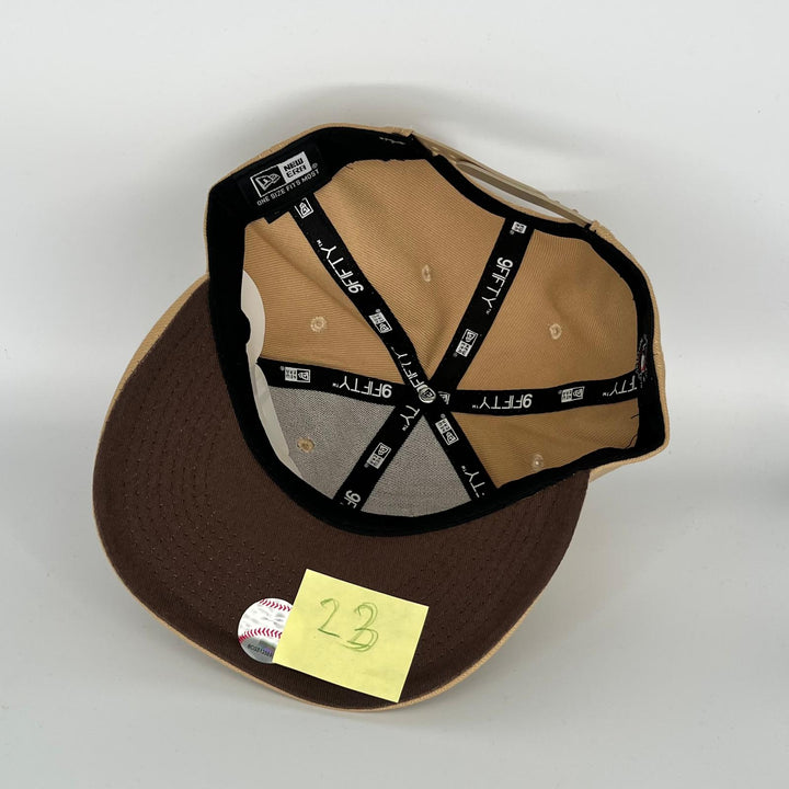 Brown Los Angeles Dodgers LA Overlap New Era MLB 9Fifty Snapback Hat