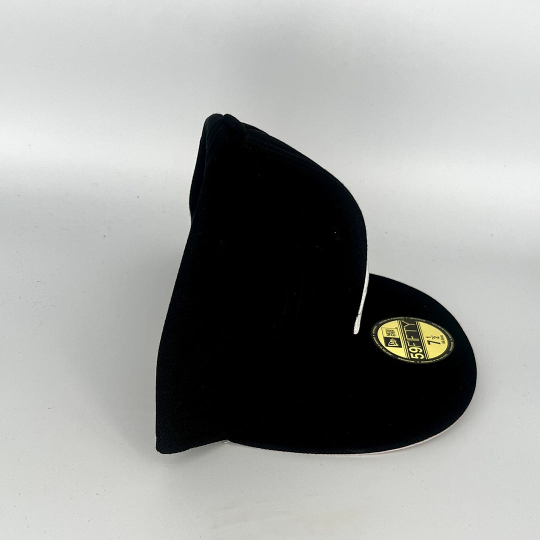 Black Atlanta Braves New Era MLB 59Fifty Fitted Hat