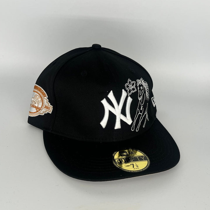 Black New York Yankees 100th Anniversary New Era MLB 59Fifty Fitted Hat