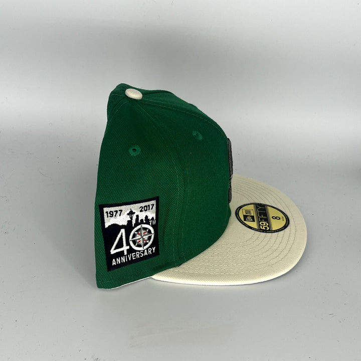 Green White Seattle Mariners 40TH Anniversary New Era MLB 59Fifty Fitted Hat