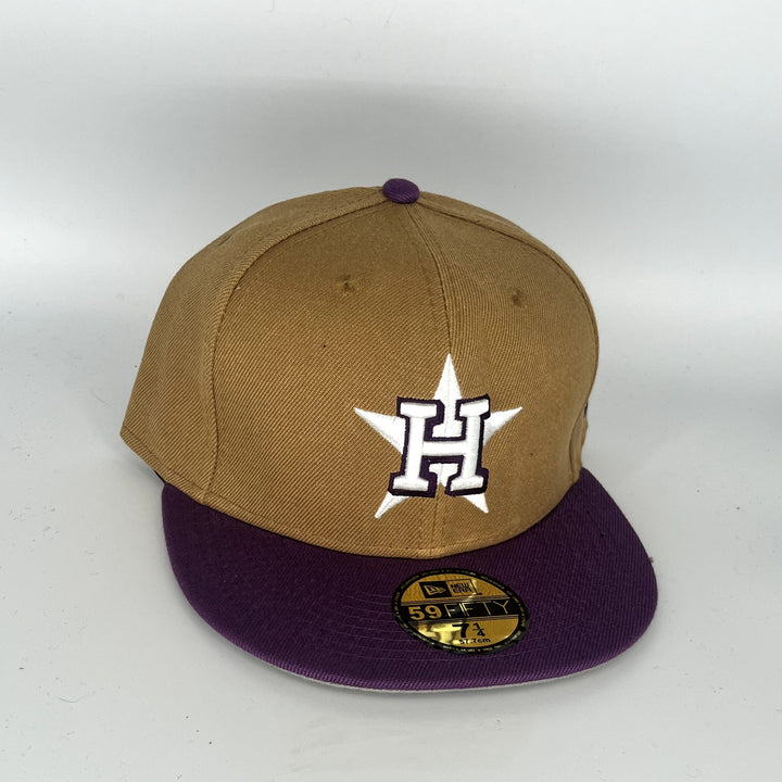 Brown Purple Houston Astros New Era MLB 59Fifty Fitted Hat