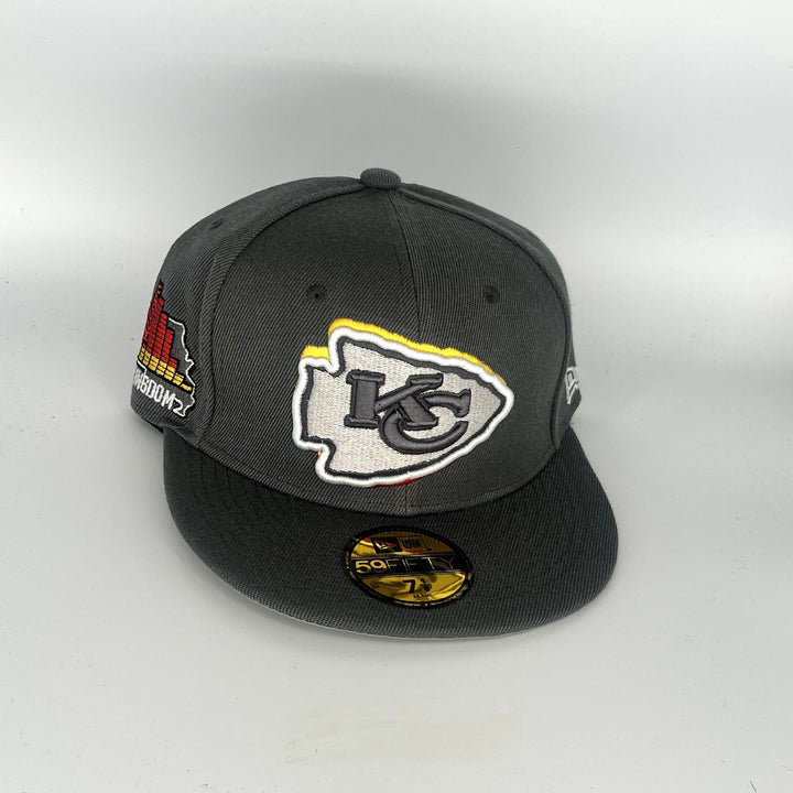 Gray Kansas City Chiefs New Era NFL 59Fifty Fitted Hat