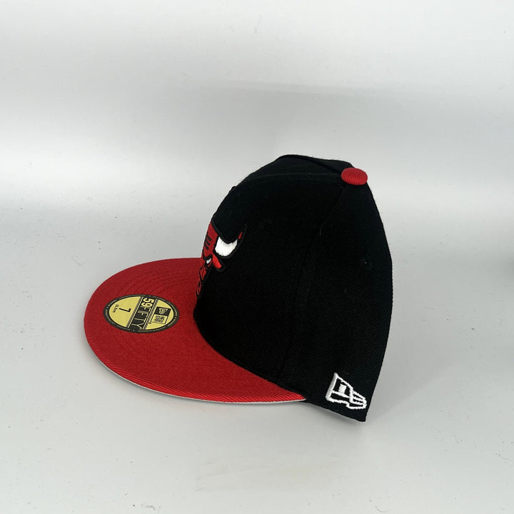 Black Red Chicago Bulls New Era NBA 59Fifty Fitted Hat